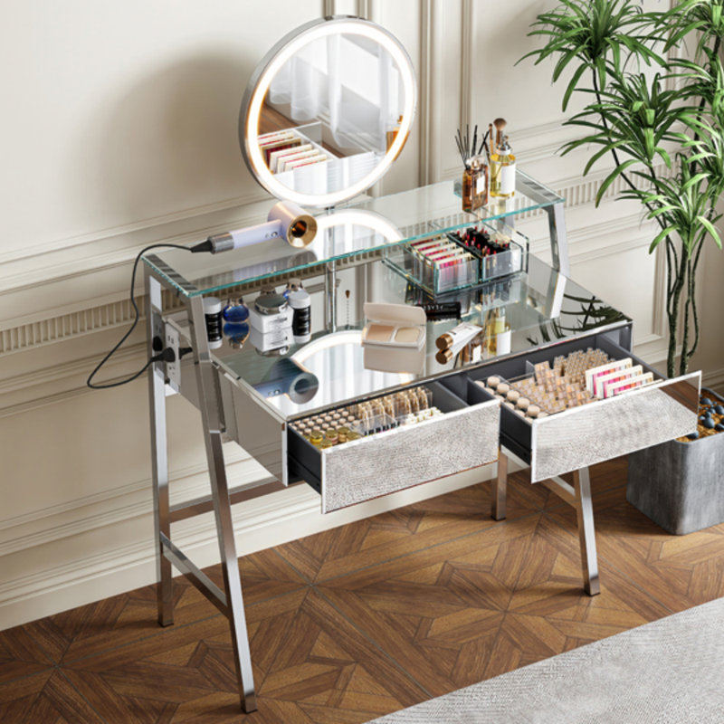 Meuble-lavabo 33,9 po avec miroir et lumières