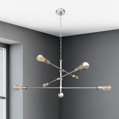 Luminaire à tige avec ampoules décoratives à l'extrémité