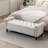 Velvet/Linen Upholstered Storage Bench With Segmented Storage Compartments-413202372