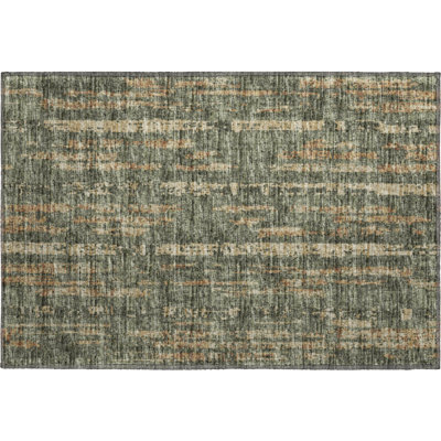 Premium Machine Washable Tiream Green Rug