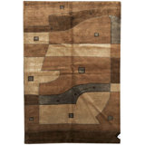 Hand-Knotted High-Quality Camel Area Rug