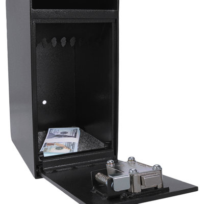 27 Cu Ft Steel Safe With Secure Lock And 9" X 6" 12" Exterior Dimensions Dual Key Strong Door Mounting Possibilities