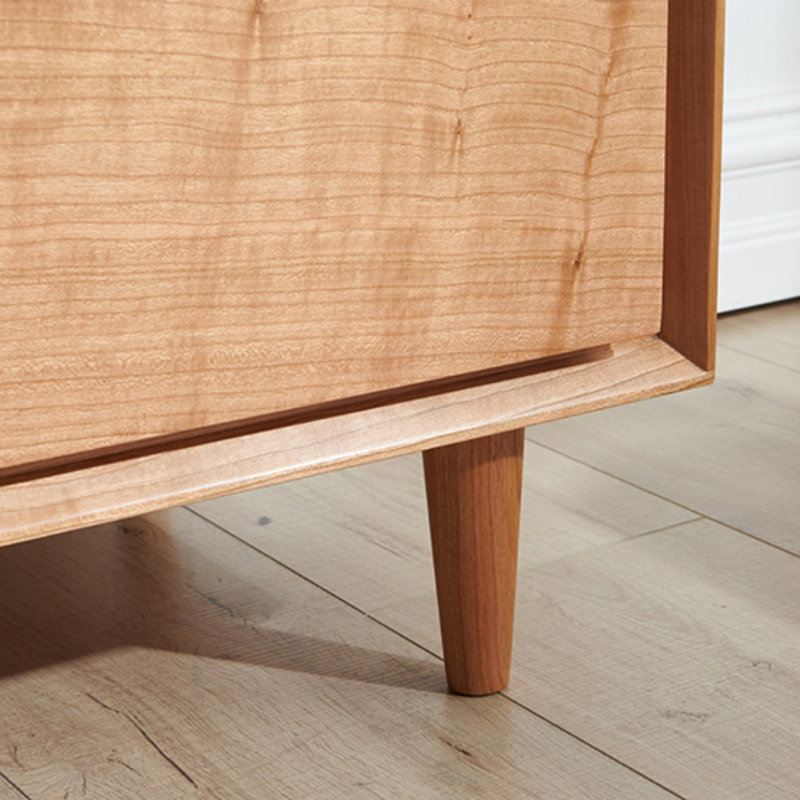 Armoire de rangement moderne et simple en bois massif