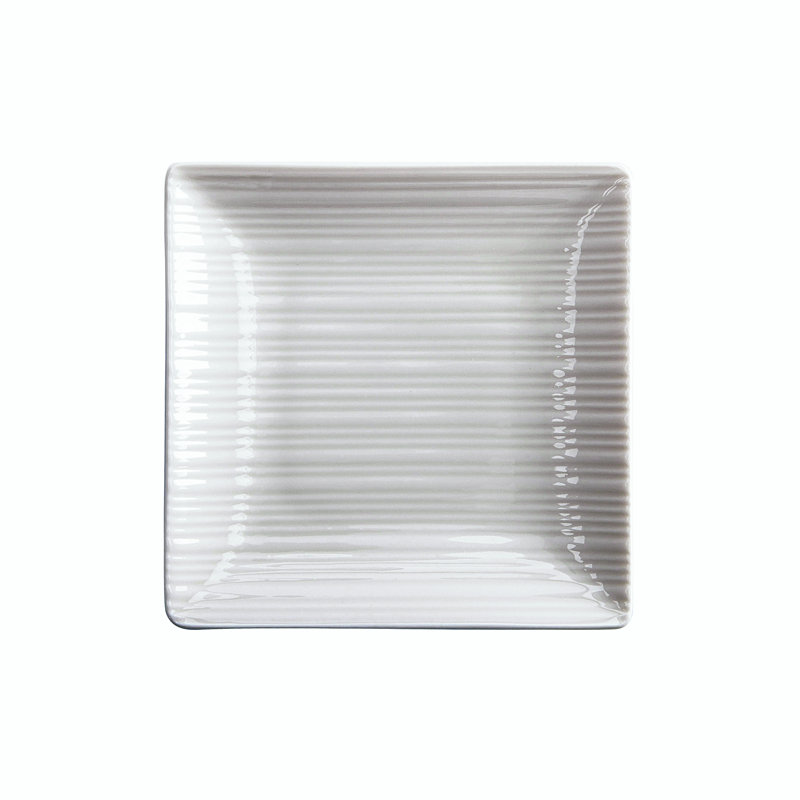 Lines Square Plates, 8 1/4", by Luzerne