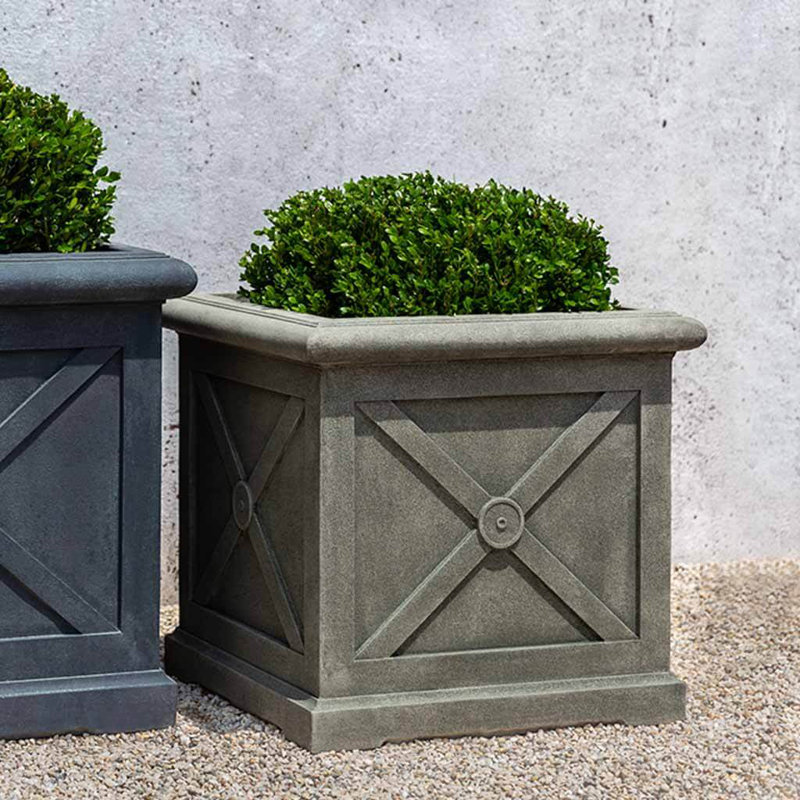 Montparnasse Handmade Planter, English Moss, 24.5" H x 25.75" W x 25.75" D
