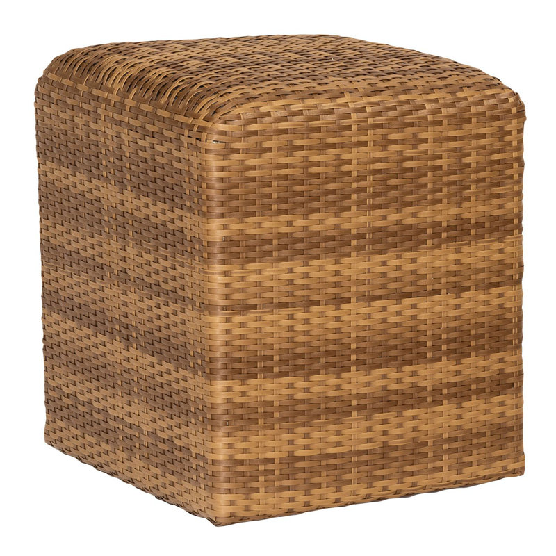 Cube tissé réticulé en tissage moka