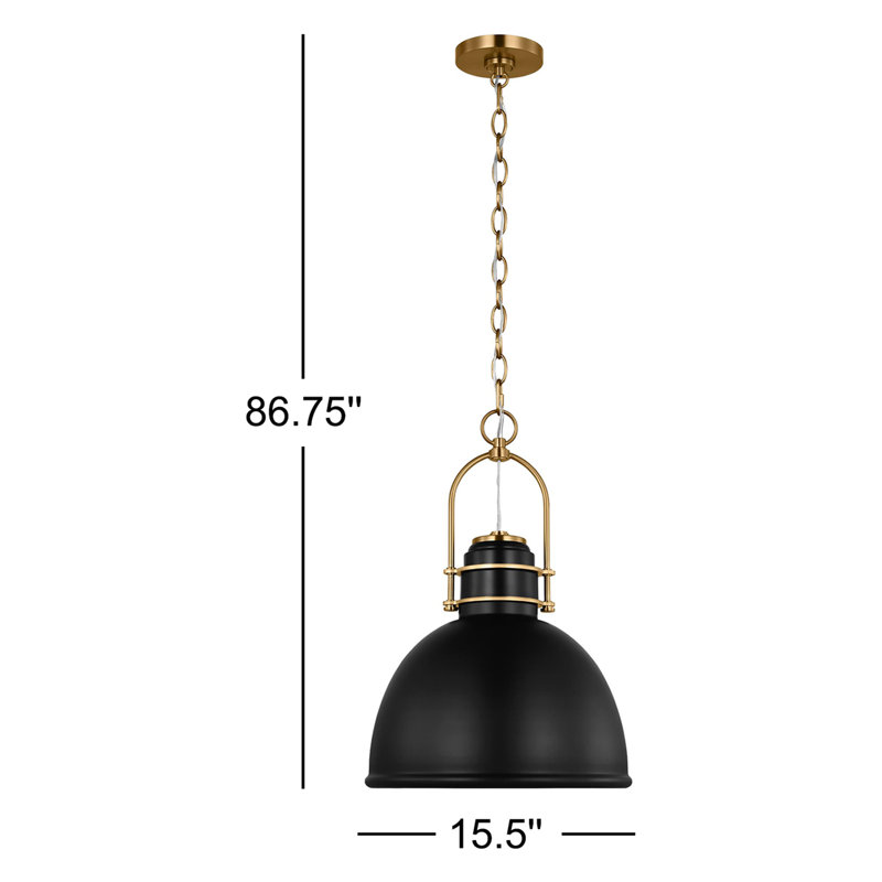 Upland 1 - Light Pendant, Midnight Black
