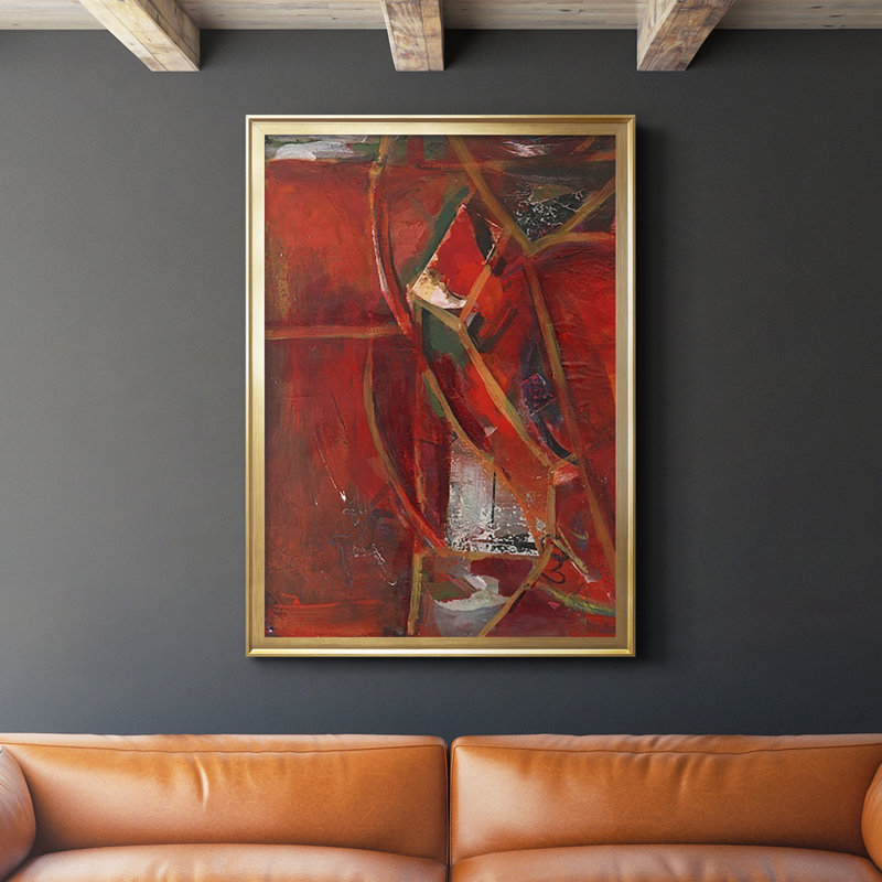 " City Life II ", Gold, 42.5" H x 30.5" W x 1" D