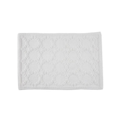 Clean Design Home x Martex Anti-Allergen 100% Cotton Savoy Geometric Non Slip Back Bath Rug
