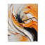Horloge murale orange et noire Mystic Spirals IV - Abstract Spirals-2026160517