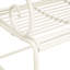 Banc de jardin Sunnydaze - blanc
