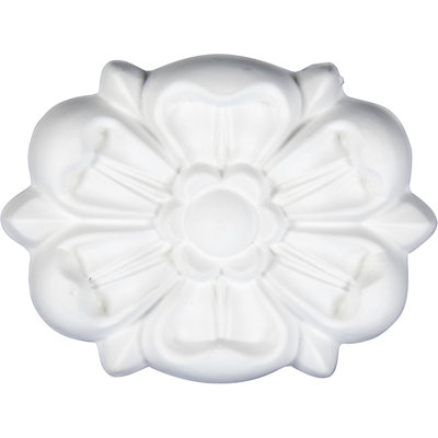 Southhampton 3'' H x 3.75'' W x 0.75'' D Urethane Rosette Applique