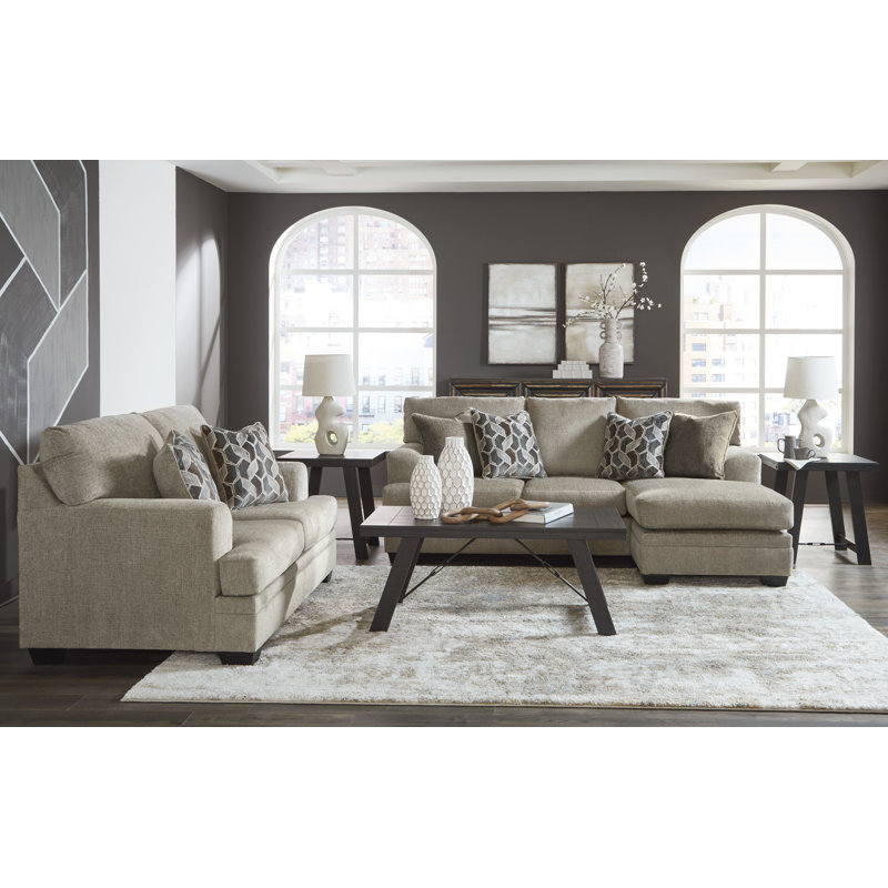 Canapé Gwendolynne, Polyester beige
