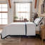 Ensemble de housse de couette White Hotel Collection avec bride contrastante, coton à longues fibres à densité de tissage 400 fils, certifié OEKO-TEX-107209591-107209589