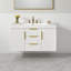 Meuble-lavabo mural 36 po, design flottant, 2 tiroirs, lavabo en céramique-1512092550