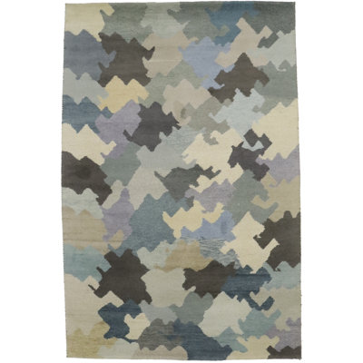Tapis tribal multicolore Dazon 7 x 10 Indo Gabbeh