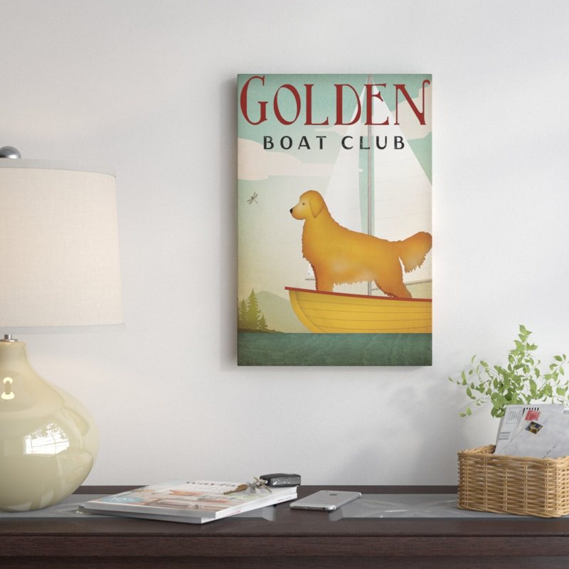 Publicité rétro sur toile tendue, H 12 po x l 8 po x P 0,75 po