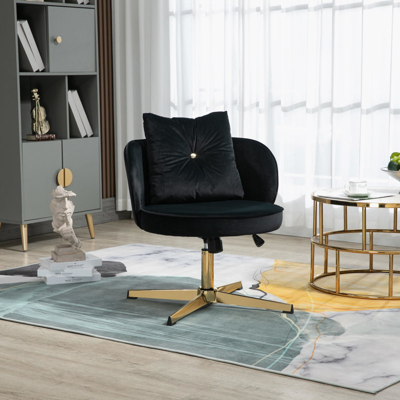 Chaise de bureau Gawronski, Or