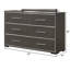 Commode contemporaine à 6 tiroirs 1Pc