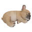 Statue chiot bulldog français dormant