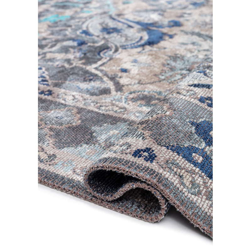 Lauro Oriental Hand Loom Indoor / Outdoor Area Rug, Rectangle 6'6" x 9'10"