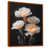 Toile brune avec cadre flottant