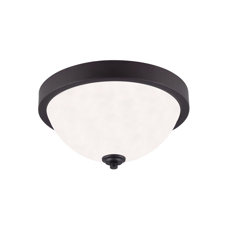Resaca Glass Flush Mount, Oil Rubbed Bronze