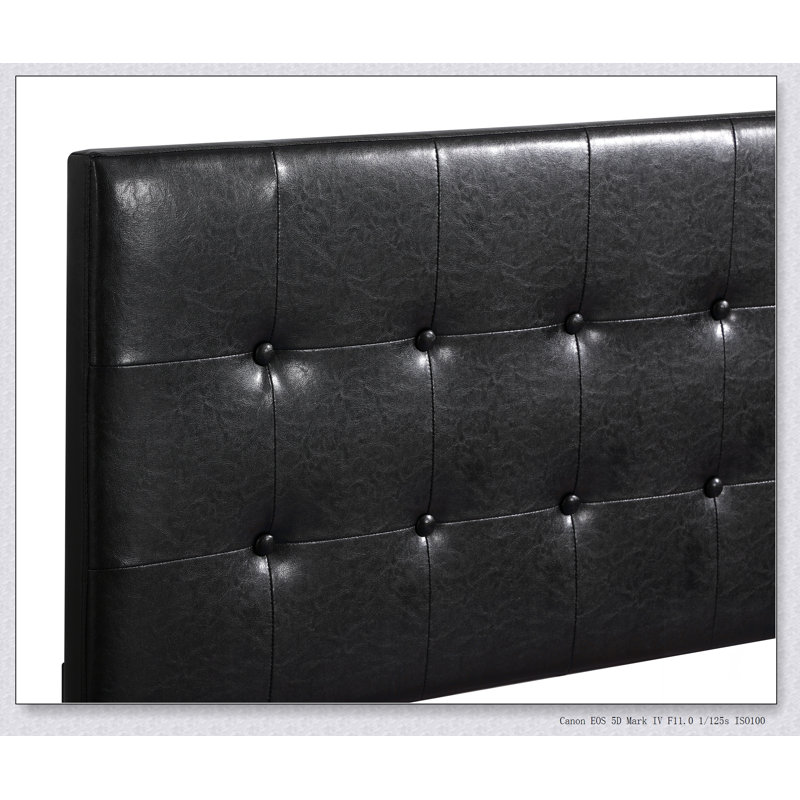 Lit contemporain élégant en noir, Double