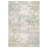 Goulart Textural Distressed Abstract Ivory/ Teal Area Rug-2052617496