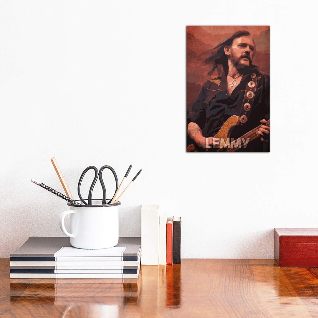 Leinwandbild - Grafikdruck „Lemmy” von Durro Art