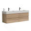 Meuble-lavabo mural 60 po (30 po * 2) avec lavabo à quartz et tiroirs-283688546-283688559-283688557
