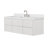   Setsuko 61 Inch Wall-Mounted Single Rectangle Sink Bathroom Vanity with Pure White Quartz Countertop 1.5 Inch in Warm White-590156722-590156735