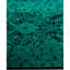 Tapis vert contemporain en laine noué à la main Celis 2 pi 8 po x 4 pi 1 po