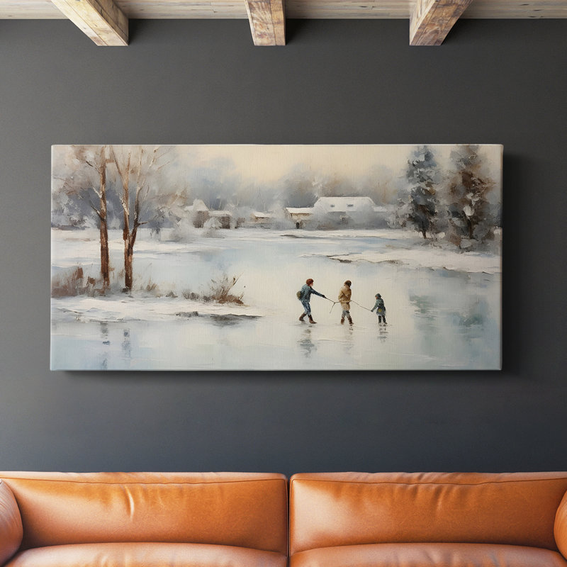 Paysage, série CCD-III - Toile tendue avec châssis - Prêt à accrocher, H 16 po x l 32 po
