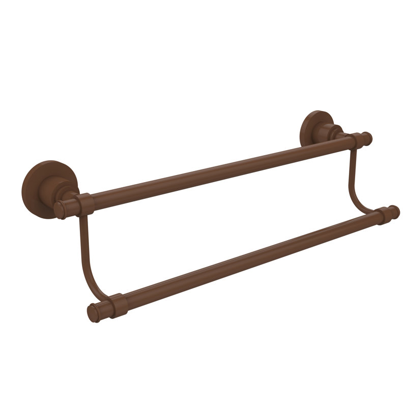 Porte-serviettes mural double Arviso, Bronze antique