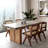 Brown Rectangular Solid Dining Table For Dining Room/Kitchen-1264836687