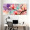 «Magnolia Watercolor Magnolia Blossoms On Branches», ensemble de 3 impressions sur toile