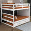 Lit superposé double au-dessus de double avec lit gigogne simple et escalier de rangement à 4 tiroirs, structure de lit superposé en bois avec garde-corps pleine longueur-1961172787