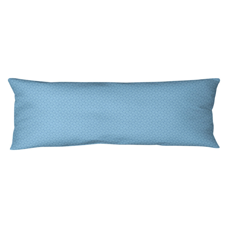 Katelyn Elizabeth Polyfill Body Pillow, Hexagonal Lattice, Blue