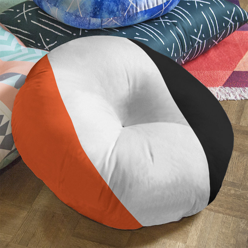 Coussin de sol touffeté arizona, H 30 po x l 30 po, Blanc