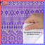 Housses de couette à motif ornemental mauve-128734015