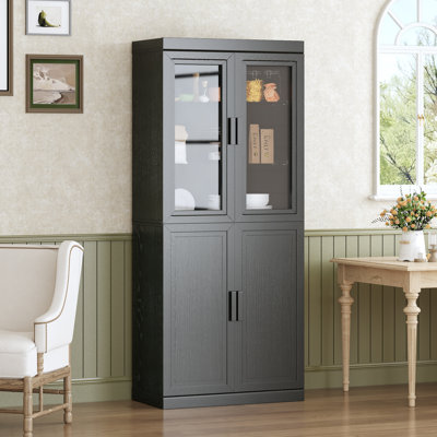 Garde-manger 72 po avec tablettes en bois