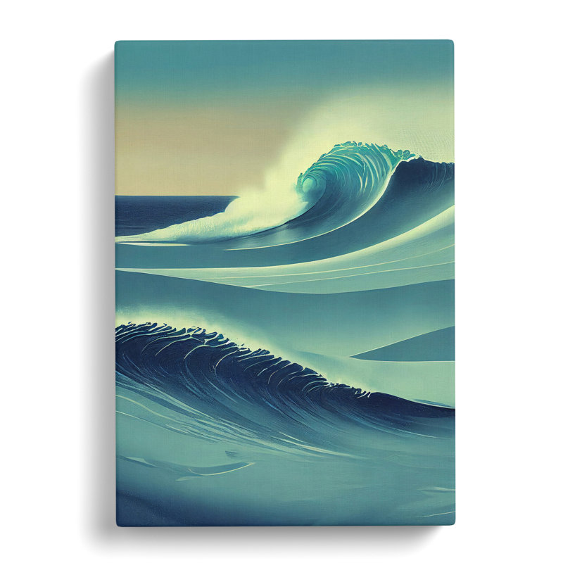 Ocean Wave No.2 - Wrapped Canvas Print, 50cm H x 35cm W x 3cm D