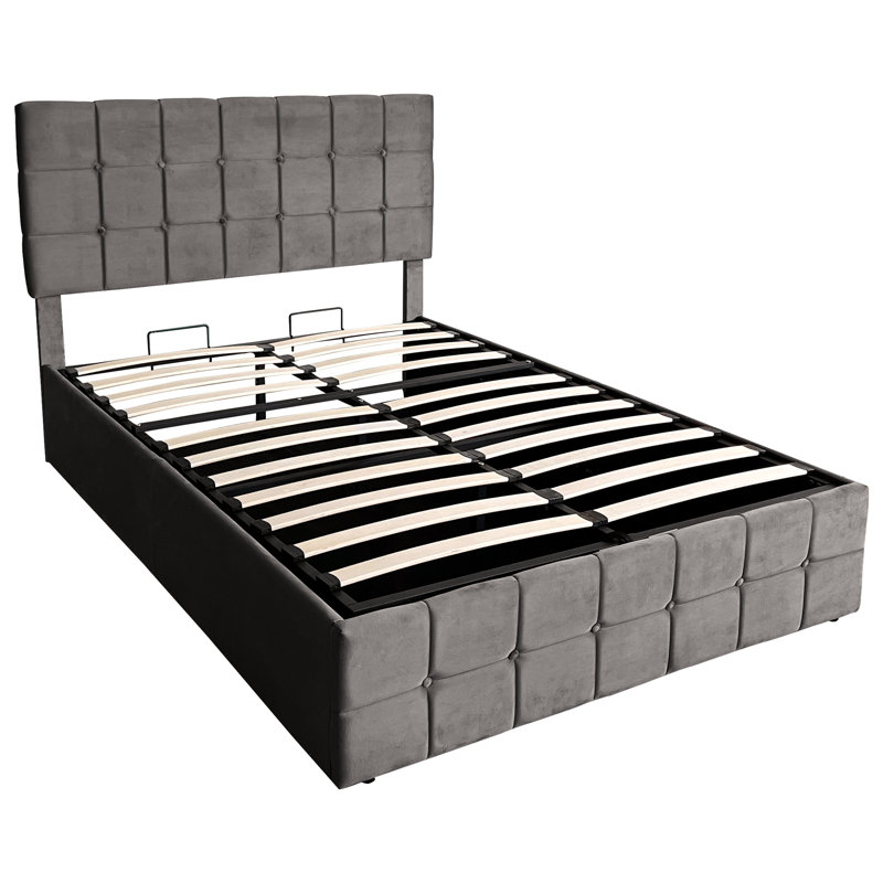 Ottoman Storage Bed, Grey