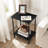 Small Side Table With 2 Storage Shelves, Sofa Table, Bedside Table-386052826