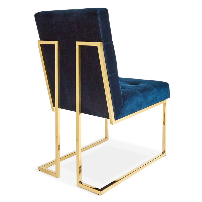 Goldfinger Dining Chair, 100% Cotton Rialto Navy