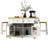 48" Large Kitchen Island With Drop Leaf,Power Outlet (Not Include Stools)-2027808108