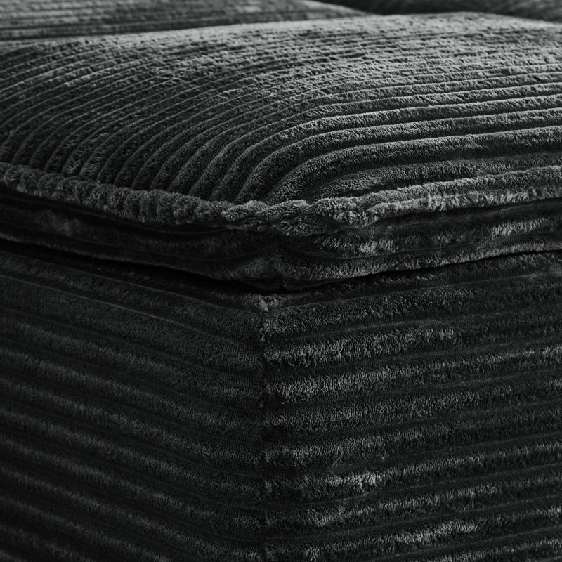 Canapé Khalif, Noir, noir, noir, noir