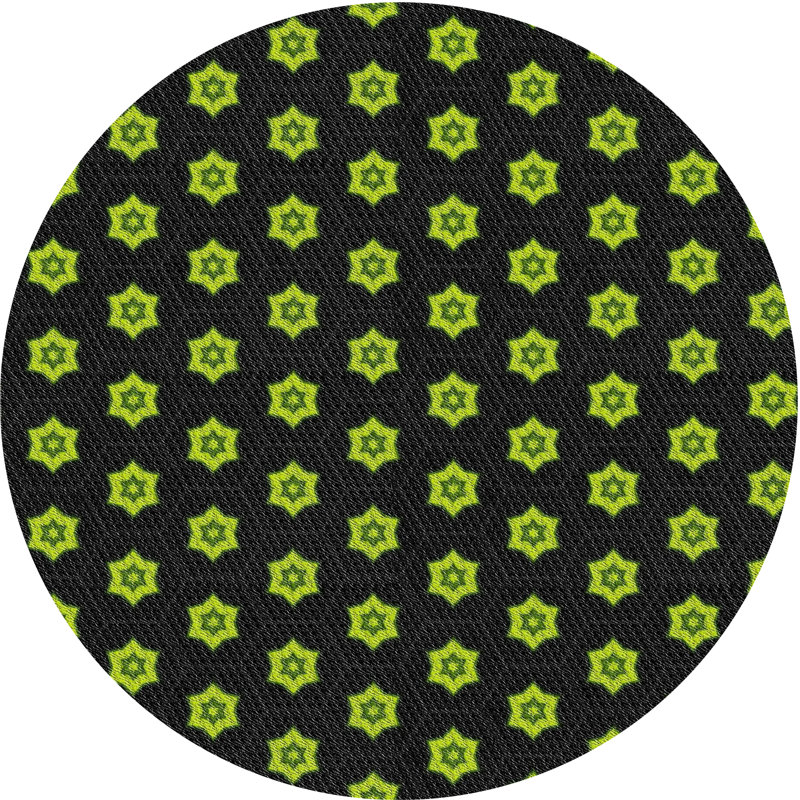 Tapis vert tissé à la machine, Rond 8 pi