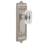 Grandeur Windsor Plate Passage with Baguette Crystal Door Knob